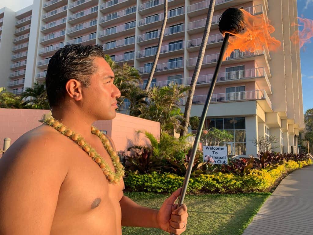 Torch Lighting Ceremony Maui